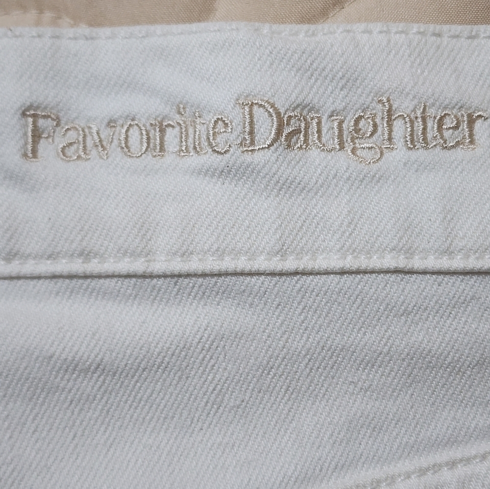 Favorite Daughter Valentina Tower High Rise Cigarette Jeans W27 Bahamas White - Picture 7 of 13